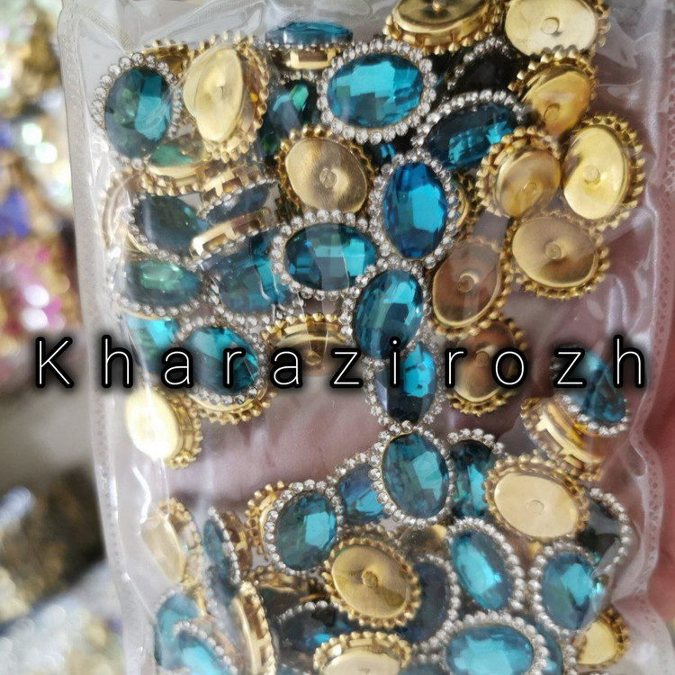 سنگ بیضی دور نگین ۱۰&۱۴بسته ۸۰ عددی