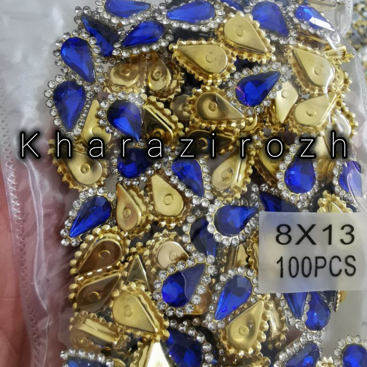 سنگ اشک دور نگین ۱۳&۸بسته ۱۰۰ عددی