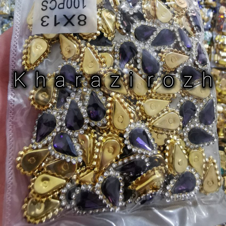 سنگ اشک دور نگین ۱۳&۸بسته ۱۰۰ عددی