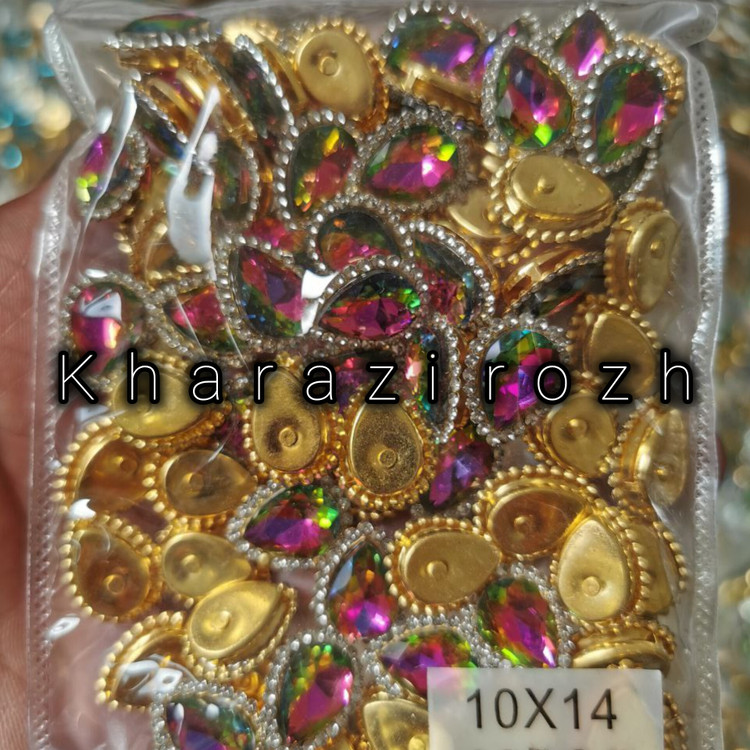 سنگ اشک دور نگین ۱۰&۱۴بسته ۸۰عددی