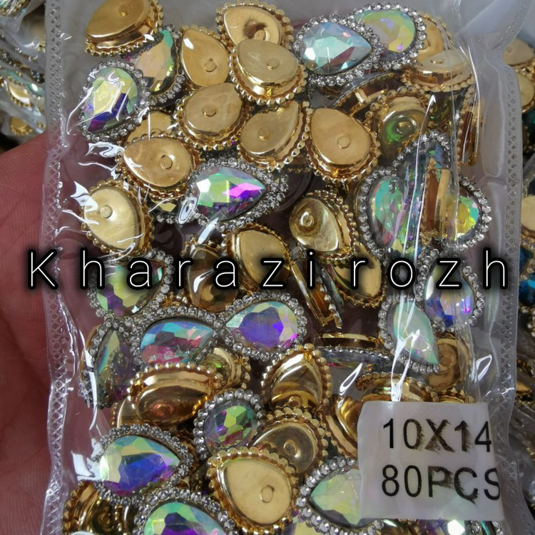 سنگ اشک دور نگین ۱۰&۱۴بسته ۸۰عددی