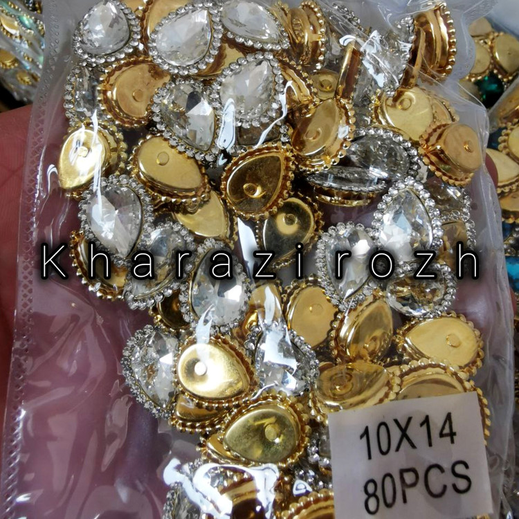 سنگ اشک دور نگین ۱۰&۱۴بسته ۸۰عددی