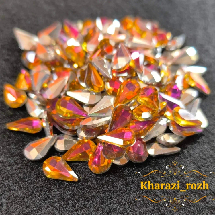 رنگبندی نگین اشکی13&۸بسته کوچک 100عددی پارت دوم