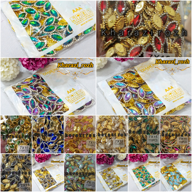 سنگ دورنگین مارکیز۷&۱۵بسته ۱۰۰ عددی